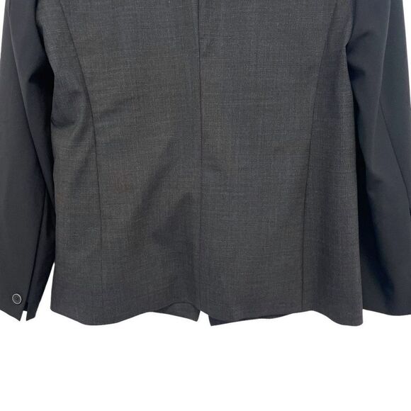 Elie Tahari Leather and Wool Blazer - Picture 6 of 7